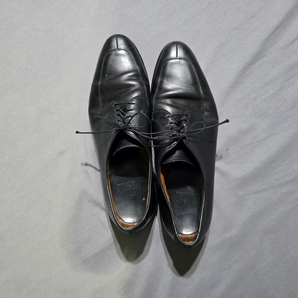 Allen Edmonds Delray Dress Shoes Mens 11 D Black Leather Split Toe Oxford 1208